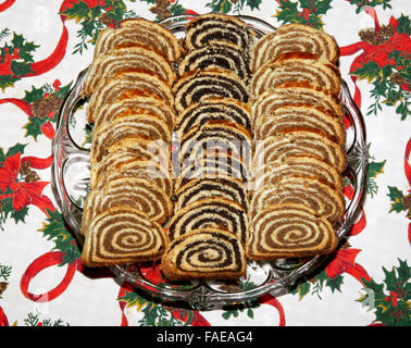 Beigli is the famous hungarian christmas cake Stock Photo