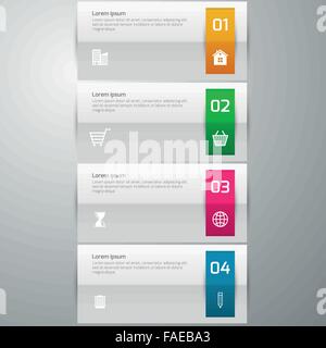 Vector illustration infographics 4 options Stock Vector