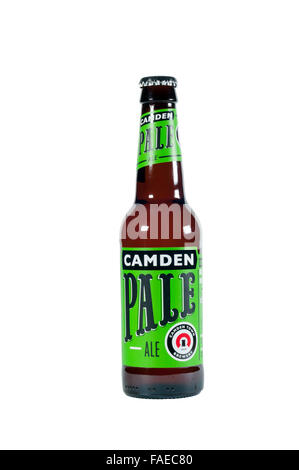 A bottle of Camden Pale Ale, from the Camden Brewery. Stock Photo