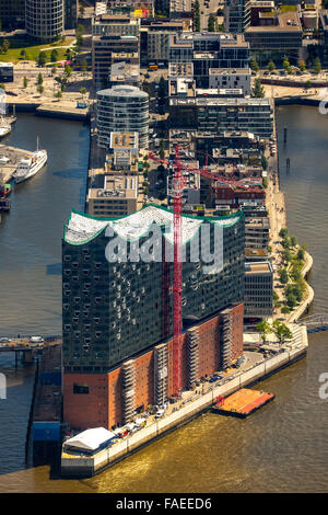 Aerial View, Elbphilharmonie With HafenCity, Roof Construction Of The ...