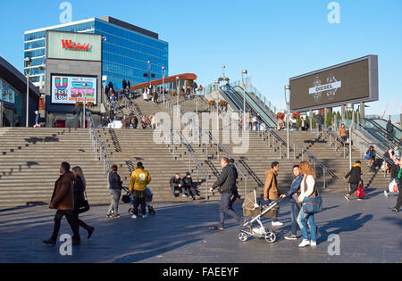 Shoppers at Westfield Stratford City shopping center, London England United Kingdom UK Stock Photo