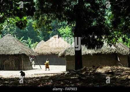 Village in southern Sierra Leone Stock Photo