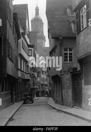 Ferienfahrt durch fränkische Städte in den 1920er Jahren, hier: Turmstrasse in Stuttgart Stock Photo