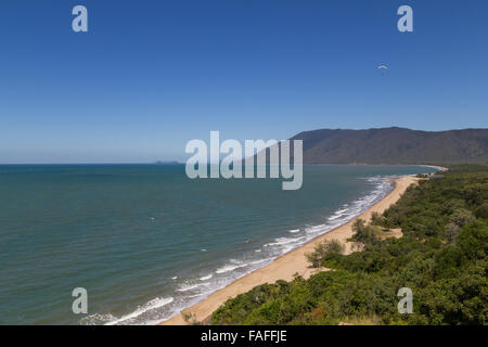 Photograph of a beach from Rex lookout at the Captain Cook highway in Queensland, Australia. Stock Photo