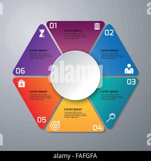 Infographics Abstract background 3d triangle. Vector illustration Stock ...