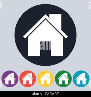 Stock Vector Linear icon house Stock Vector