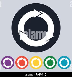 Stock Vector Linear icon three arrows Stock Vector