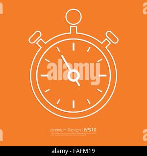 Stock Vector Linear icon stopwatch Stock Vector