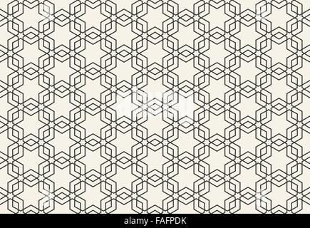 Abstract seamless geometric islamic wallpaper pattern for your design Stock Vector