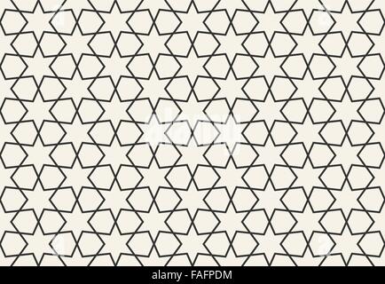 Abstract seamless geometric islamic wallpaper pattern for your design Stock Vector