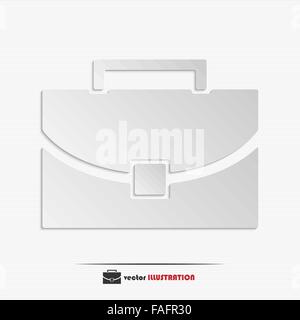 Abstract briefcase web icon for your design Stock Vector