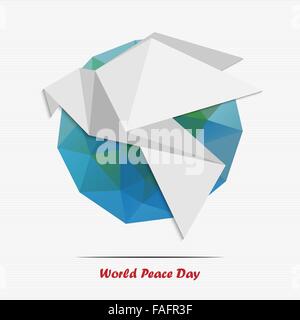 World Peace Day September 21 Set Of Dove Stock Vector Image Art Alamy