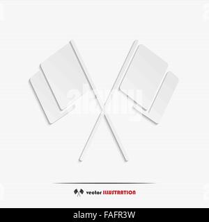 Abstract flags web icon for your design Stock Vector
