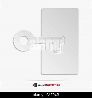 Abstract key web icon for your design Stock Vector