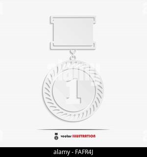 Abstract medal web icon for your design Stock Vector