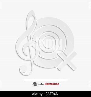 Abstract mute sound web icon for your design Stock Vector