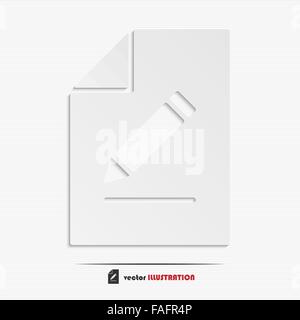 Abstract note web icon for your design Stock Vector