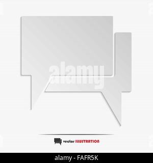 Abstract speech bubbles web icon for your design Stock Vector