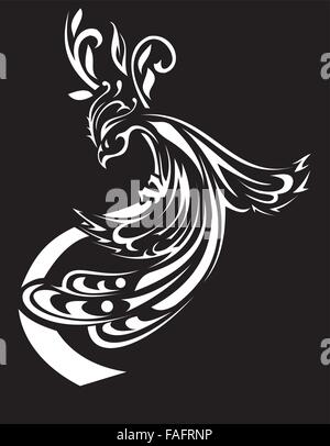 vector stylized Firebird Stock Vector