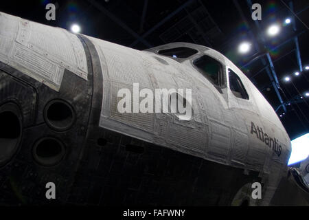 Kennedy Space Center NASA. Space Shuttle Atlantis Exhibit Stock Photo