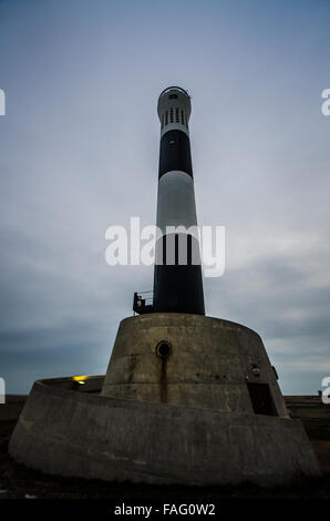 Dungeness Lighthouse run by Trinity House began operation in 1961 Stock Photo