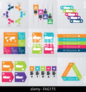 Stock Vector set of infographics Stock Vector