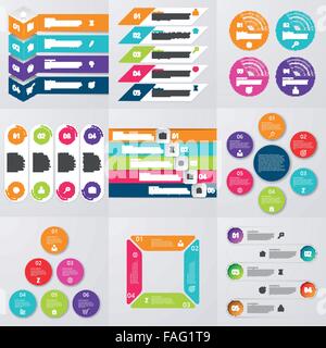 Stock Vector set of infographics Stock Vector