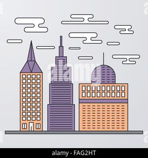 Vector illustration of a linear design Stock Vector