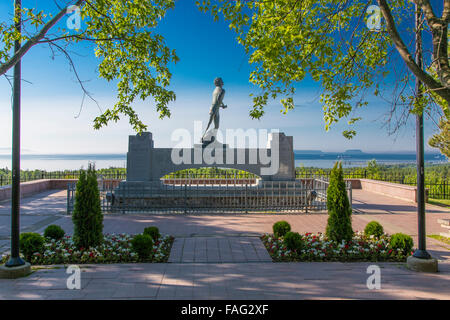 Terry Fox (1958-1981) Monument on the shore of Lake Superior in Thunder Bay, Ontario, Canada Stock Photo