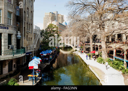 The San Antonio Riverwalk Stock Photo