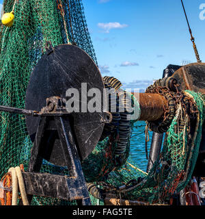 10/18/15 San Francisco CA USA  Fishing boat equipment. Stock Photo