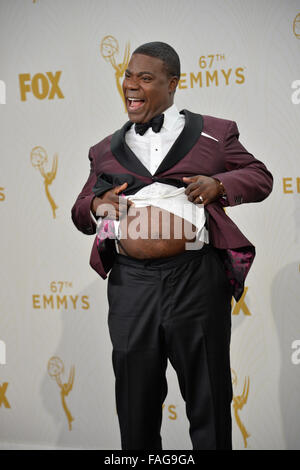 LOS ANGELES, CA - SEPTEMBER 20, 2015: Tracy Morgan at the 67th Primetime Emmy Awards at the Microsoft Theatre LA Live. Stock Photo