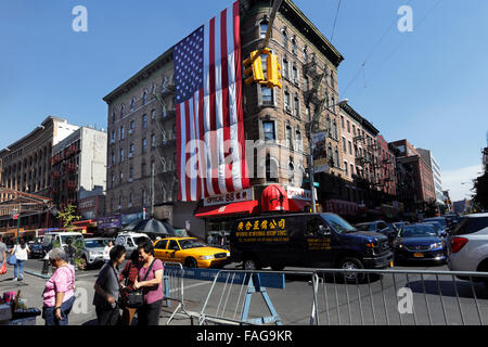 Hester and Mott Streets lower east side Manhattan New York City Stock Photo