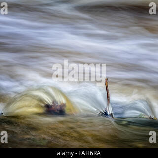 Fast flowing river Stock Photo