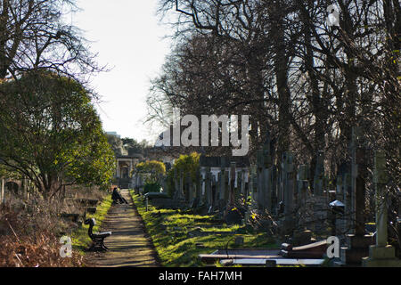 Situated close to Earl’s Court in West London is Brompton Road Cemetery and one of the Magnificent Seven cemeteries of London. Stock Photo