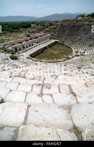 Amphitheatre in Aphrodisias, Aydin, Turkey Stock Photo