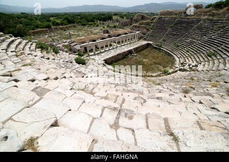 Amphitheatre in Aphrodisias, Aydin, Turkey Stock Photo