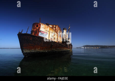 Wreck of whale hunting ship Cheynes II, Quarantine Point, Albany, Western Australia. No PR Stock Photo