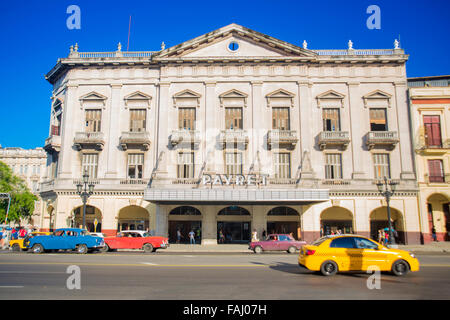 HAVANA, CUBA -NOV 29, 2015. Payret building is one of the largest movie theaters in Cuba and one of the hosts the International Stock Photo