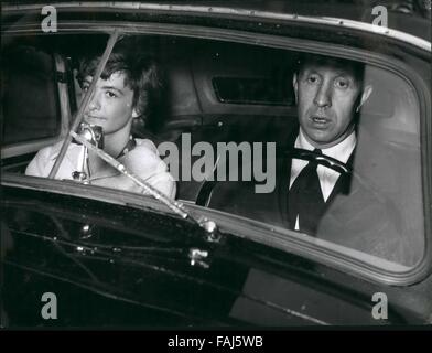 1952 - Francoise Sagan Weds Francoise Sagan, the famous French girl novelist, author of the best-seller ''Bonjour Tristesse'' married M. Guy Schoeller, of the Hachette Newspaper Distributing Company, in Paris. OPS:- The couple in their car after the civil wedding. © Keystone Pictures USA/ZUMAPRESS.com/Alamy Live News Stock Photo