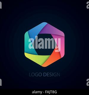 Vector illustration of abstract business logo Stock Vector