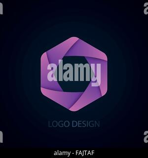 Vector illustration of abstract business logo Stock Vector