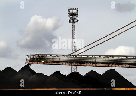 Coal handling facilities and machines Stock Photo