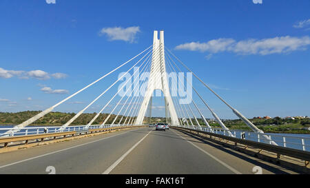 Arade River Bridge at Portimao, Algarve Portugal Stock Photo