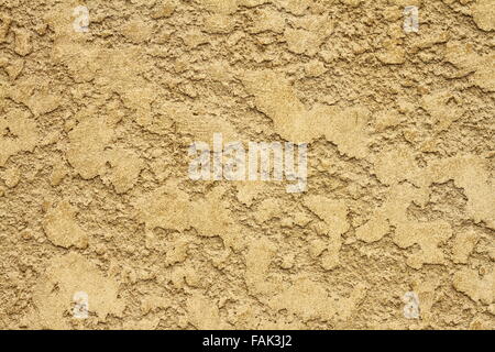 grungy yellow plaster real texture ready for your architectural design Stock Photo
