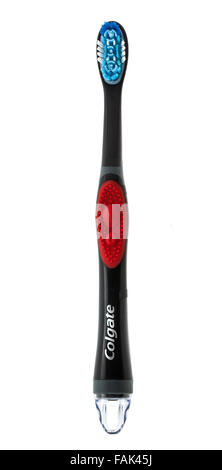 Colgate Electric Toothbrush on a white background Stock Photo