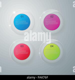 Vector illustration infographics four options Stock Vector