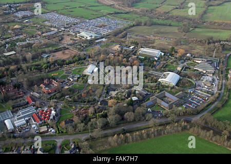 aerial view of Chester Zoo, Cheshire, UK Stock Photo
