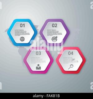 Vector illustration infographics four options Stock Vector