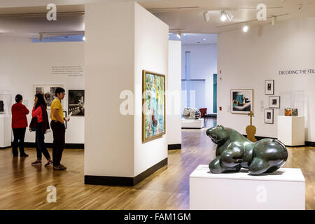 Gainesville Florida,University of Florida campus,UF Cultural Plaza,Samuel P. Harn Museum of Art,interior inside,Asian Asians ethnic immigrant immigran Stock Photo